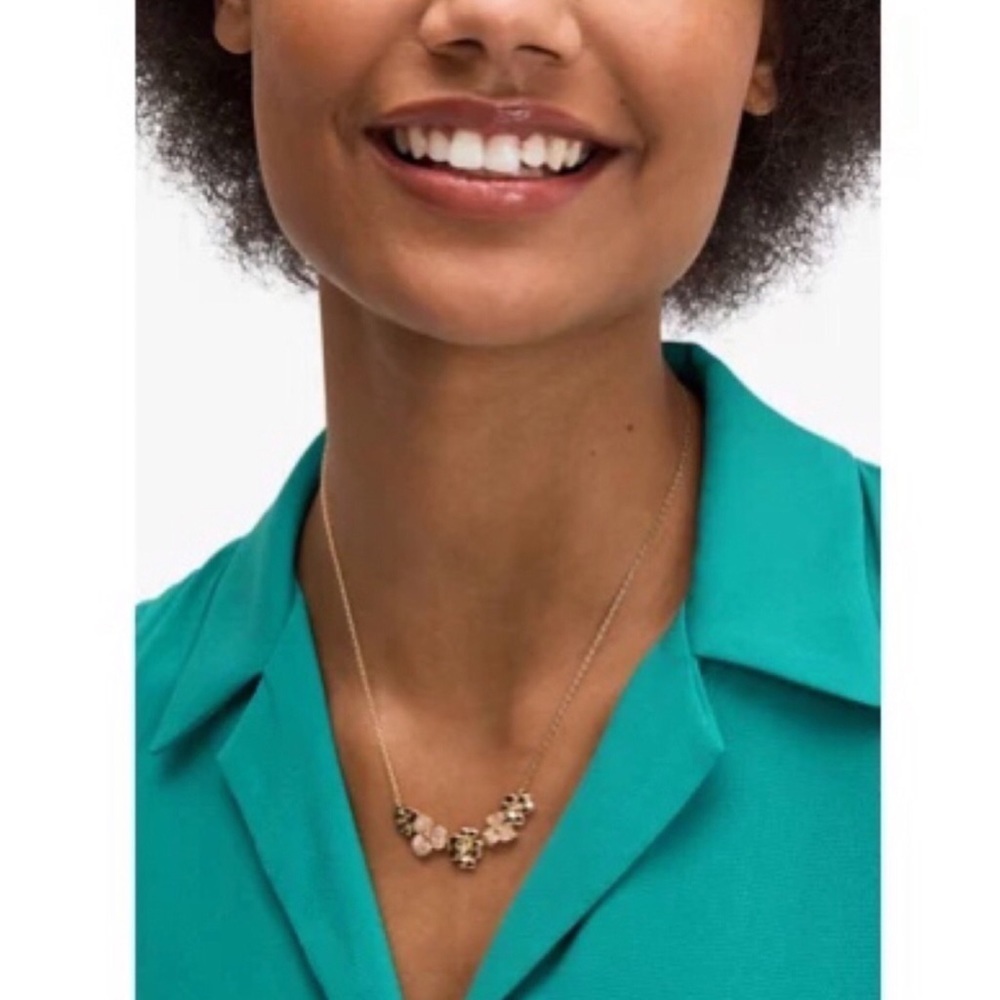 KATE SPADE • Gold Precious Pansy Collar Necklace - Picture 3 of 4